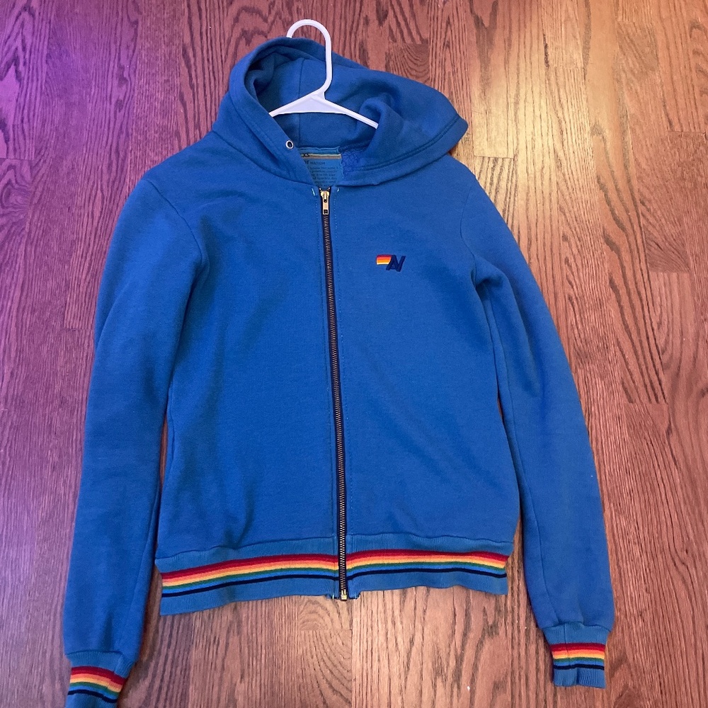 Aviator Nation blue sweatshirt